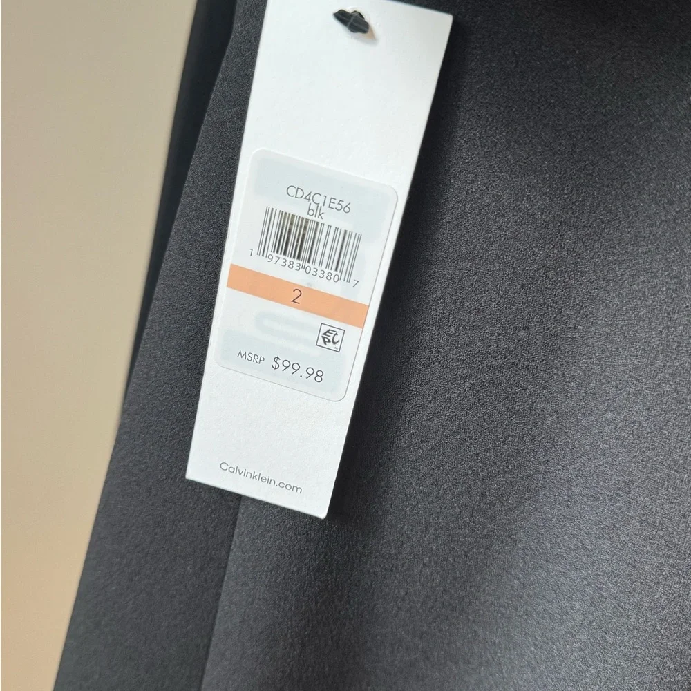 Calvin Klein | black midi dress | 2 - Picture 4 of 5